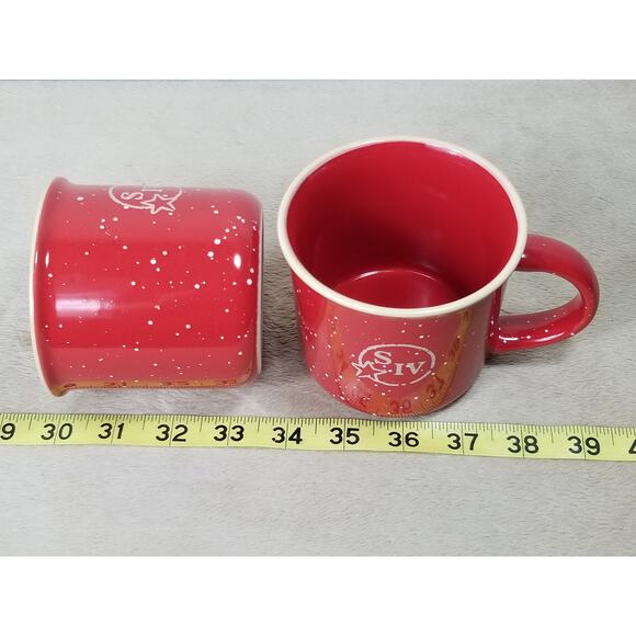 Maker's Mark Bourbon Whiskey Mug Coffee Teacup 10oz Red Ceramic SIV Logo x2 - Picture 14 of 14